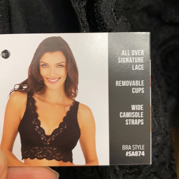 Smart & Sexy All Over Signature Lace Deep V Bralette Black. NWT - Picture 5 of 9